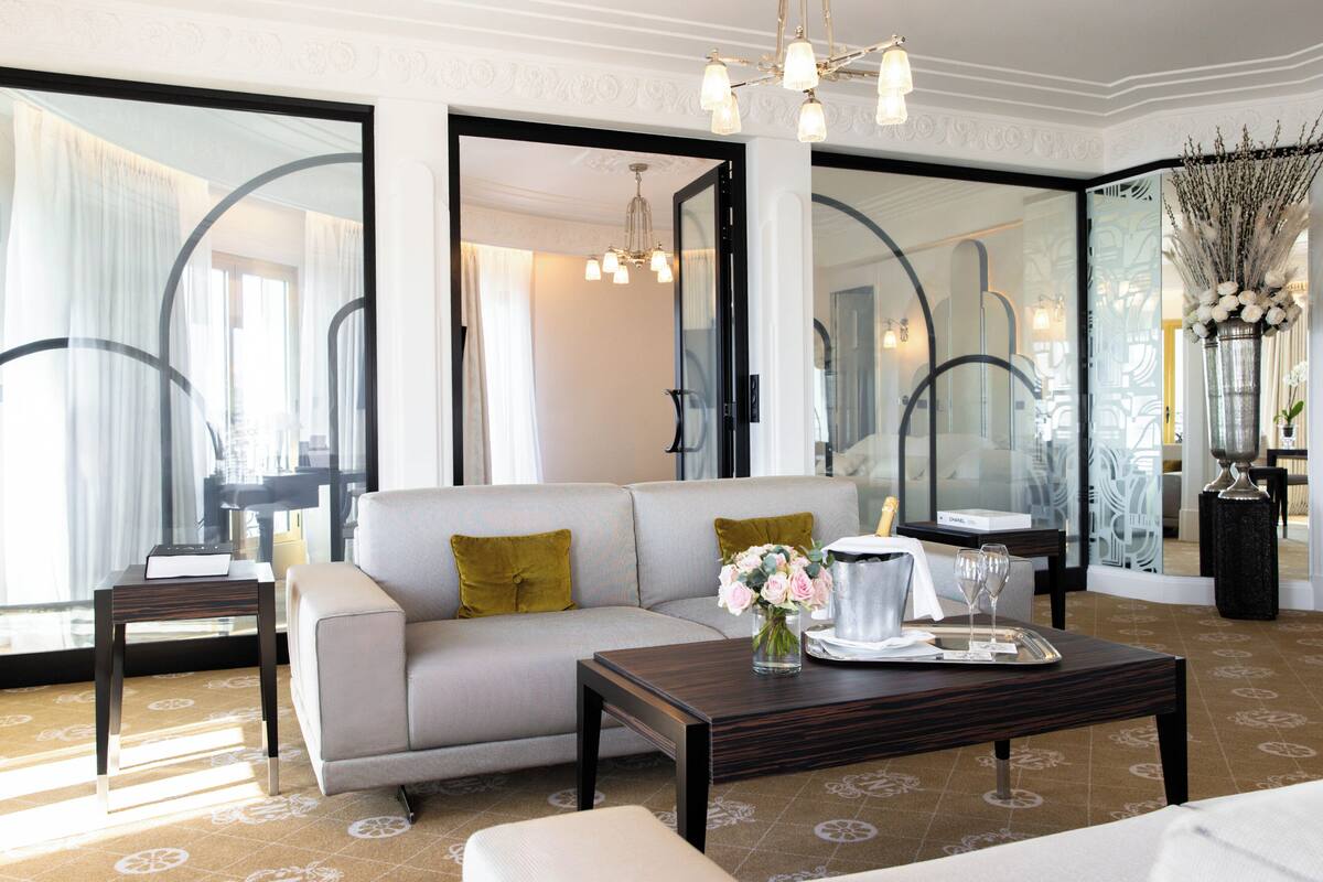 Panoramic Suite, 1 Bedroom, 2 Bathrooms, Sea View | Egyptian cotton sheets, premium bedding, minibar, in-room safe