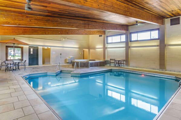 Indoor pool, seasonal outdoor pool