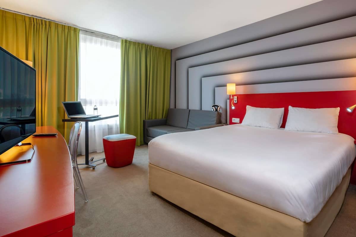 Standard Family Room with 1 double bed and 2 sofas | Premium bedding, desk, blackout curtains, soundproofing