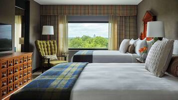 Premium bedding, down comforters, in-room safe, desk