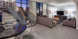 Presidential Suite, 1 King Bed | Premium bedding, in-room safe, desk, iron/ironing board