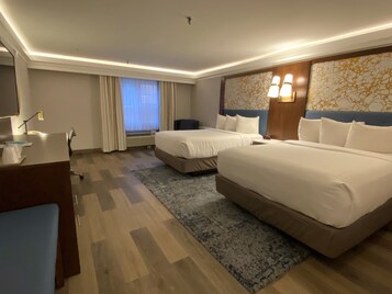 Standard Room, 2 Queen Beds, Non Smoking, Refrigerator & Microwave | In-room safe, iron/ironing board, free WiFi, bed sheets