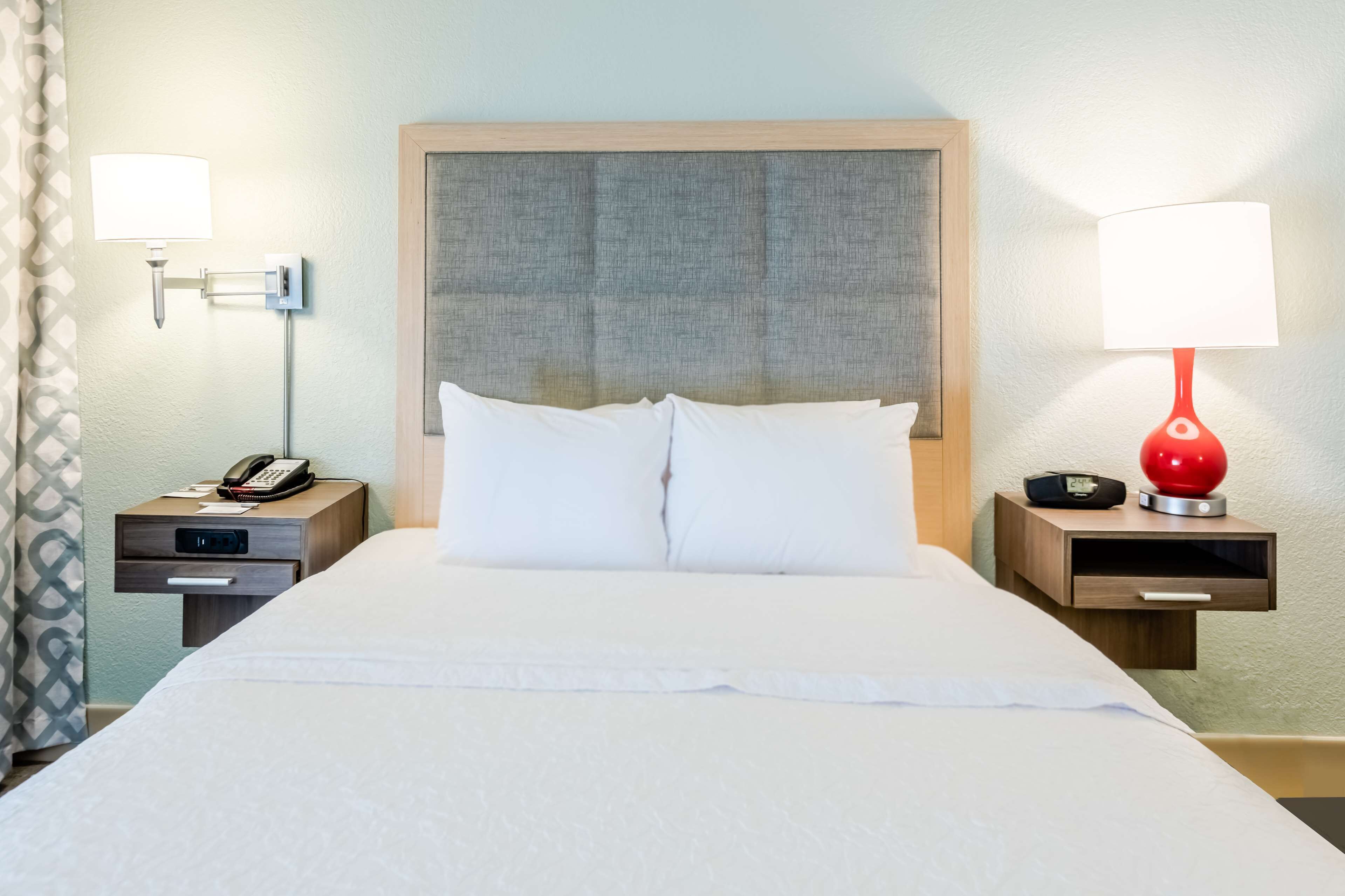 blackout curtains, iron/ironing board, free wifi, bed sheets