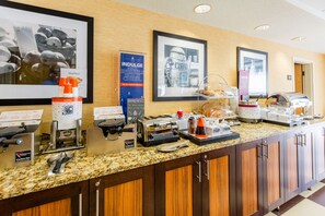 Free daily buffet breakfast