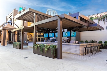 Seasonal outdoor pool, cabanas (surcharge), pool umbrellas at SAHARA Las Vegas