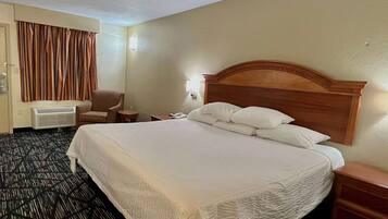 Desk, blackout drapes, iron/ironing board, free WiFi