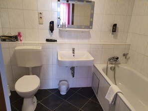 Hair dryer, towels