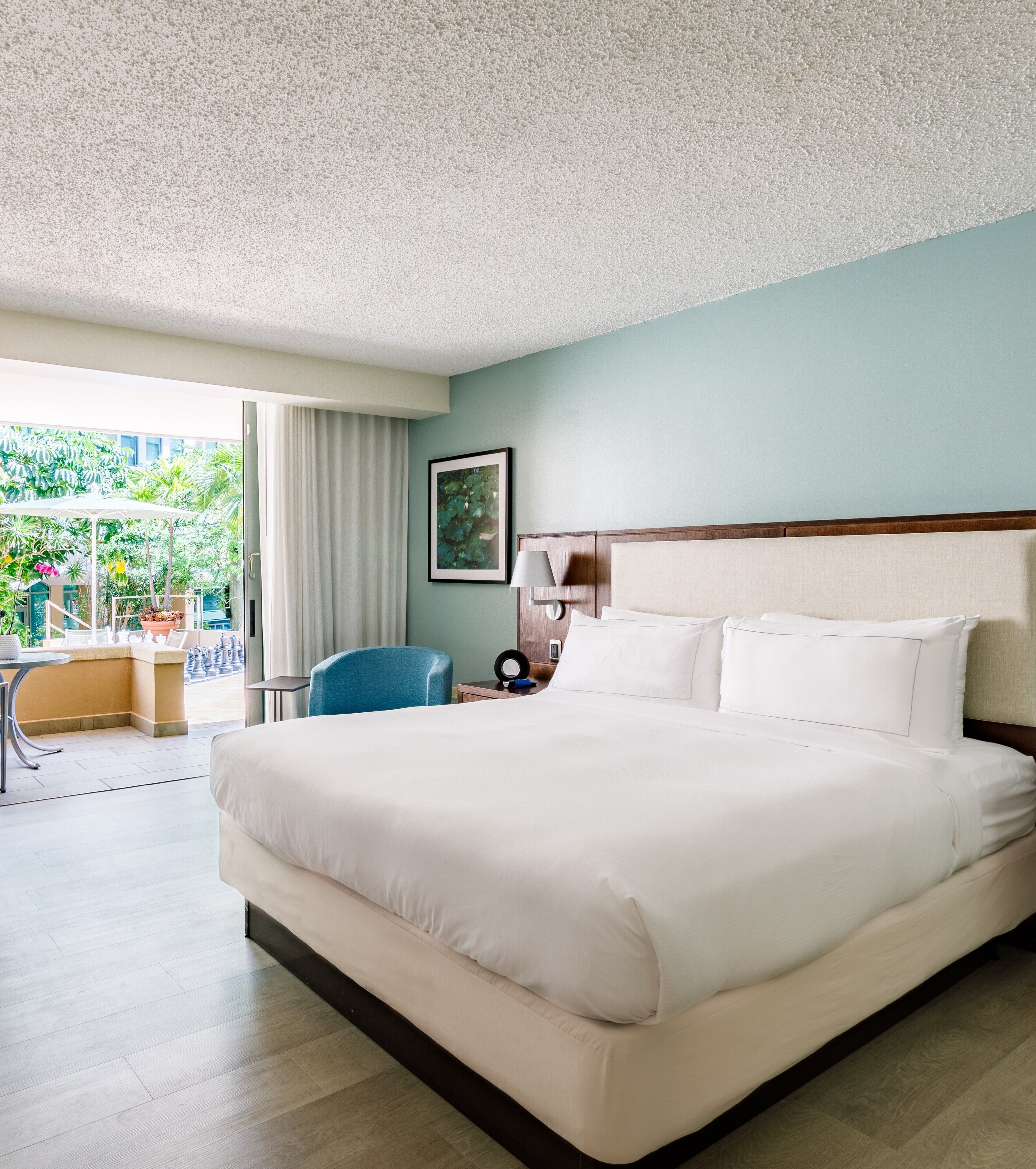 deluxe 1 king bed balcony | garden view