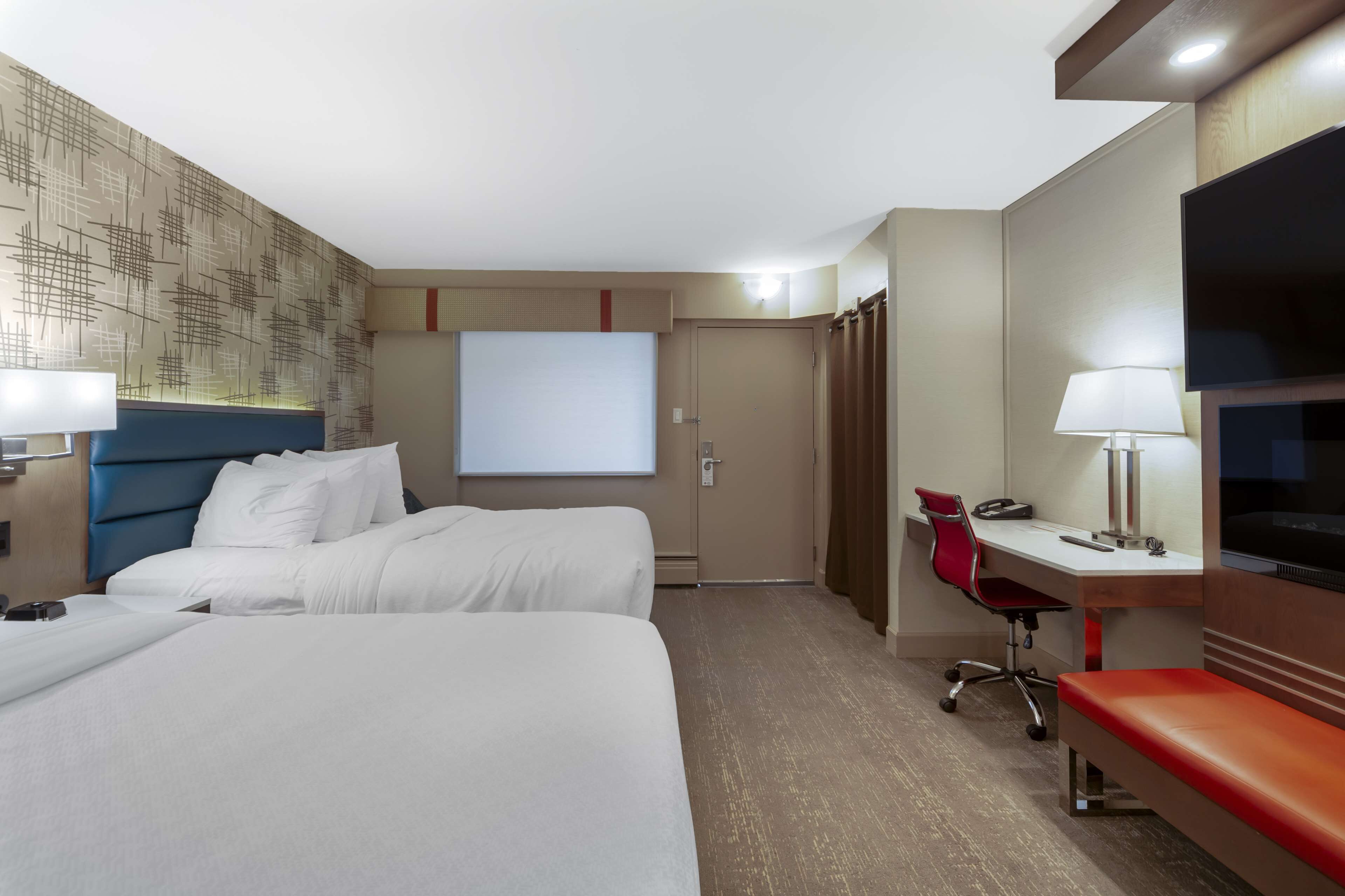 standard room, 2 queen beds, non smoking, refrigerator | premium bedding, desk, iron/ironing board, free wifi