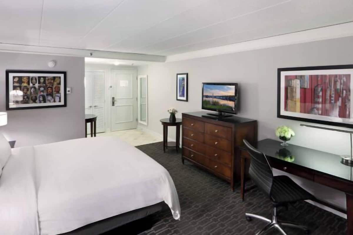 Premium bedding, down duvets, pillow-top beds, in-room safe