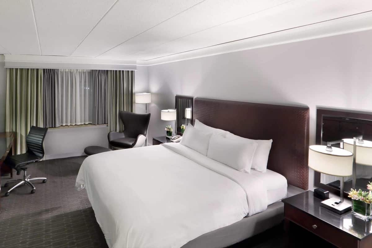 Premium bedding, down duvets, pillow-top beds, in-room safe