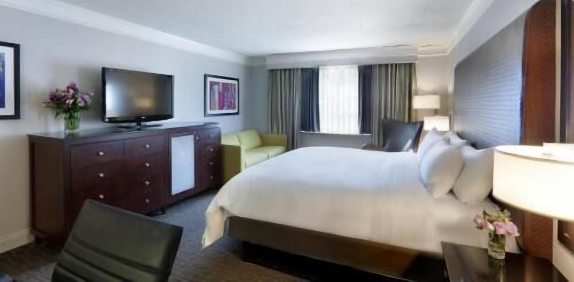 Premium bedding, down comforters, pillowtop beds, in-room safe