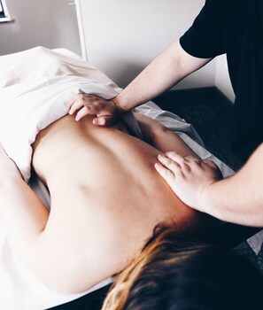 Guests can enjoy a rejuvenating back massage in this serene space.