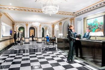 Hotel entrance and lobby at The Pierre, A Taj Hotel, New York