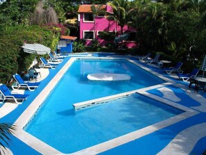 Indoor pool, outdoor pool