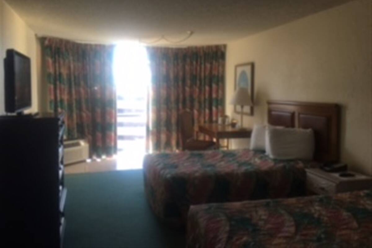 Economy Room, 2 Double Beds | Premium bedding, desk, blackout drapes