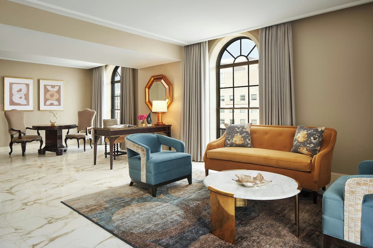 St. Regis Suite | Living room | 32-inch LCD TV with premium channels, TV, DVD player