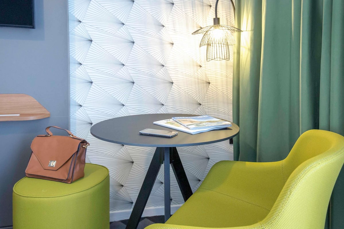 In-room safe, desk, blackout curtains, soundproofing