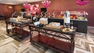 Daily buffet breakfast for a fee