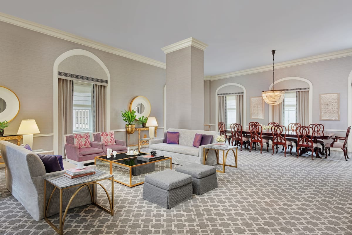 Penthouse, 1 King Bed (Olympic Suite) | Living area | TV, pay films