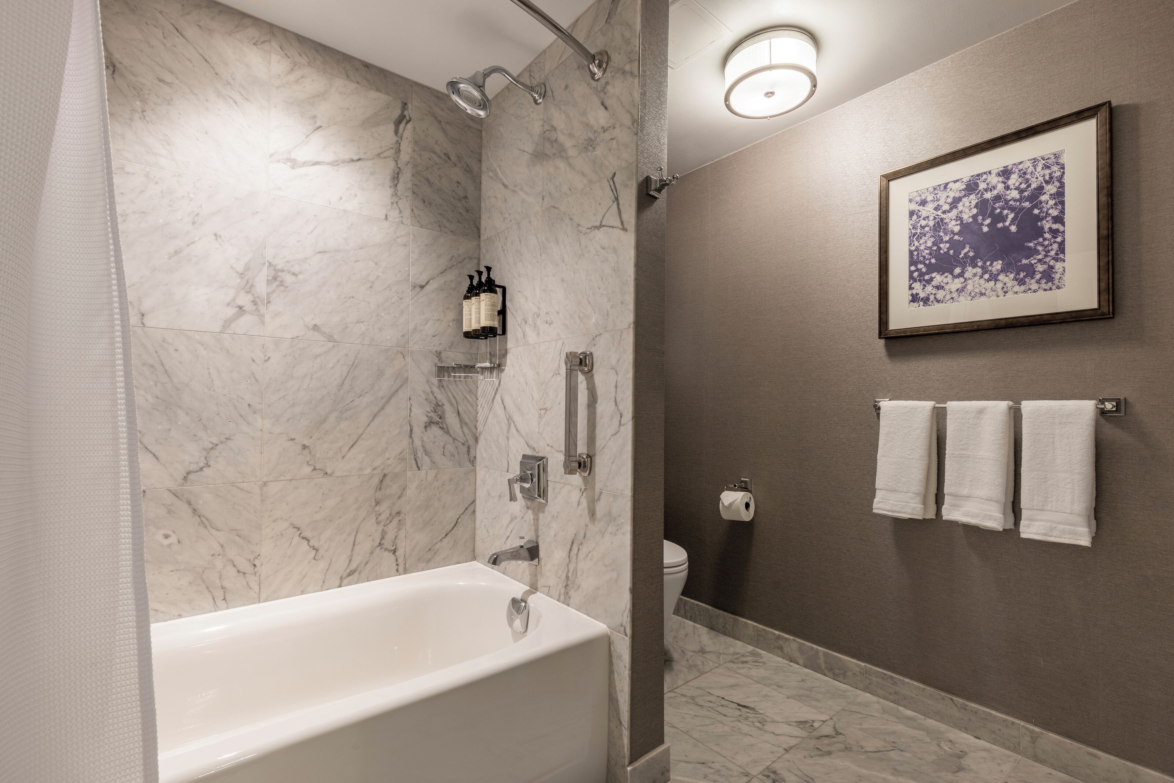Ducha y bañera combinadas y artículos de higiene personal de diseño