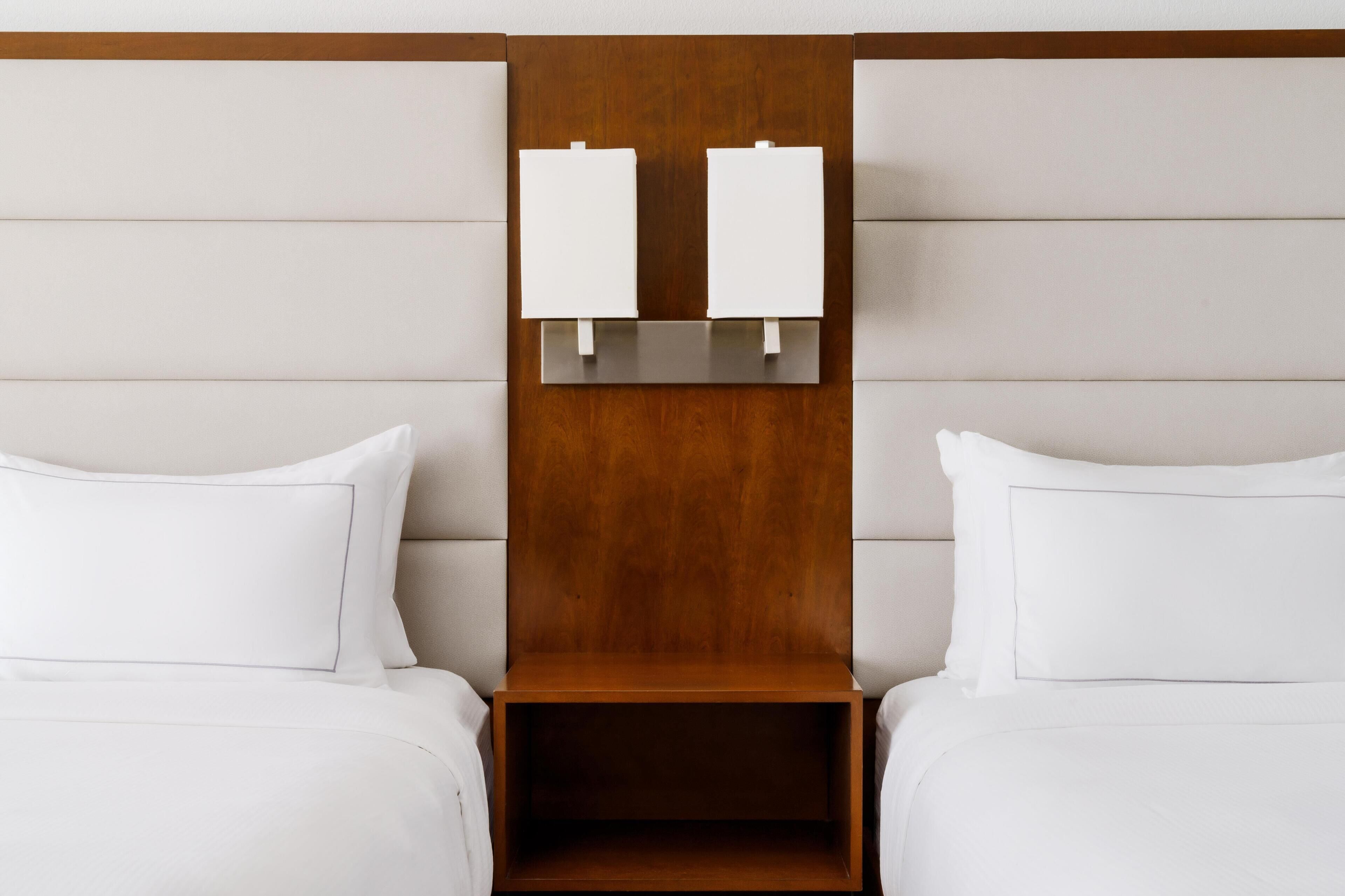 Premium bedding, down comforters, pillowtop beds, in-room safe