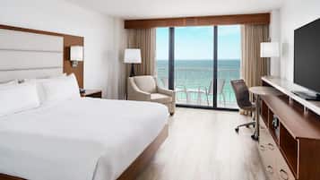 Premium bedding, down duvets, pillow-top beds, in-room safe