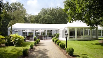 Outdoor wedding area