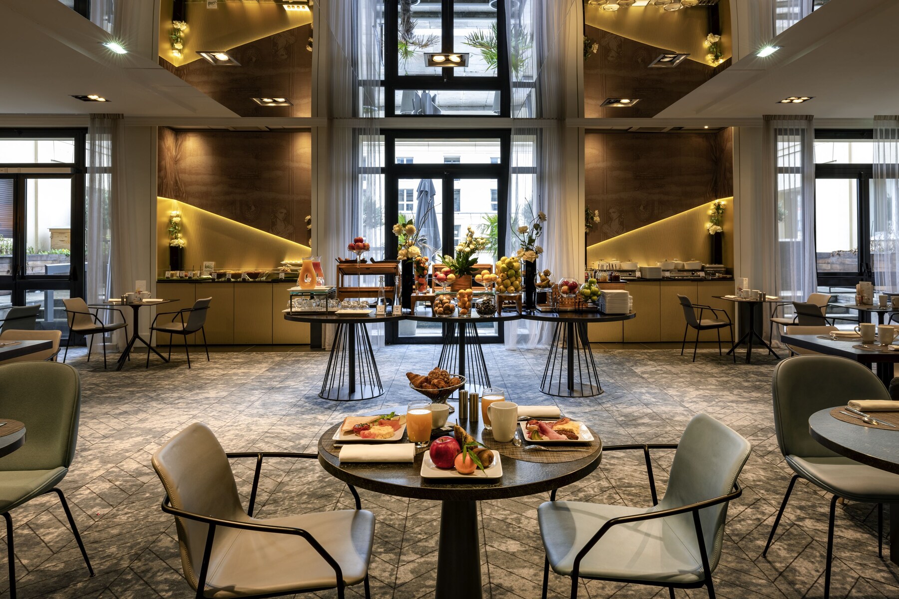 Daily buffet breakfast (EUR 28 per person)