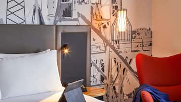 20 chambres, literie de qualité supérieure, matelas mémoire de forme