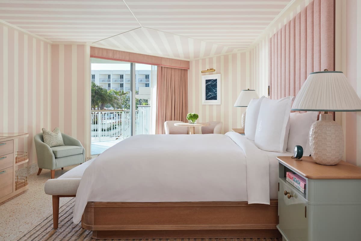 Ocean View Cabana Terrace King | Premium bedding, down comforters, pillowtop beds, minibar