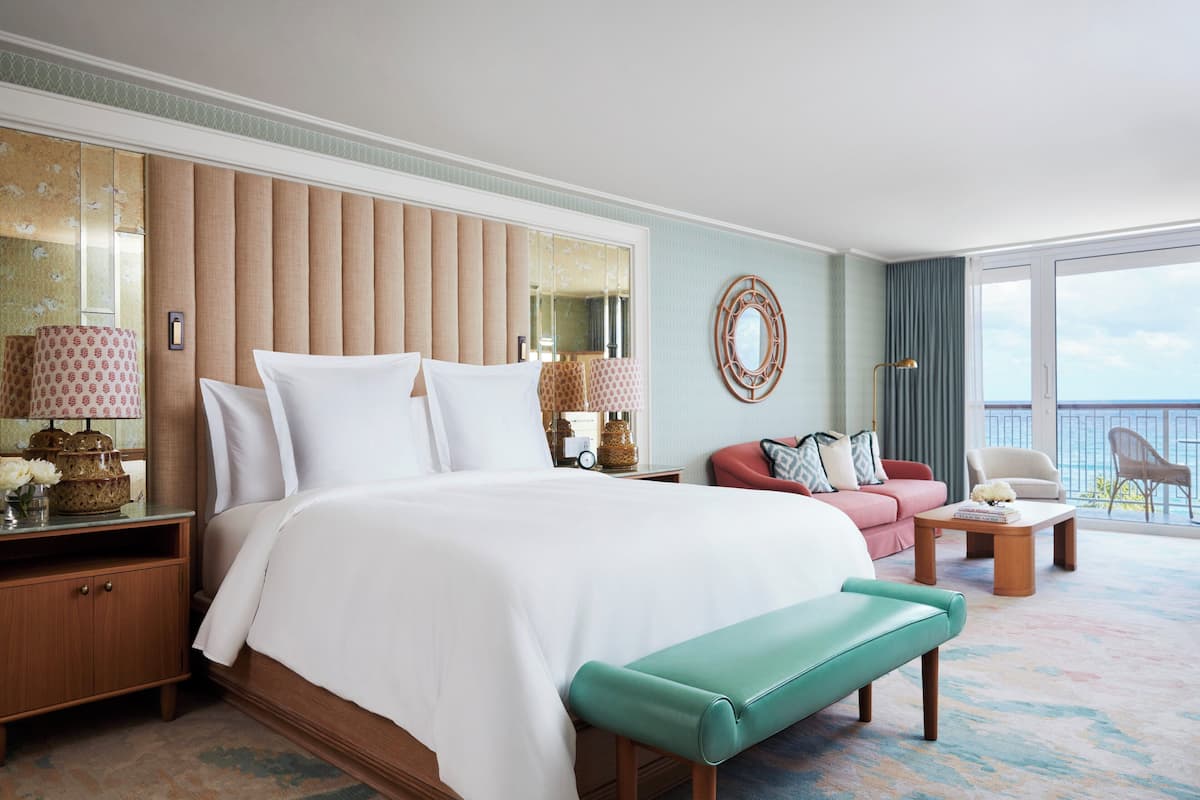 Ocean View Studio Suite King | Premium bedding, down comforters, pillowtop beds, minibar