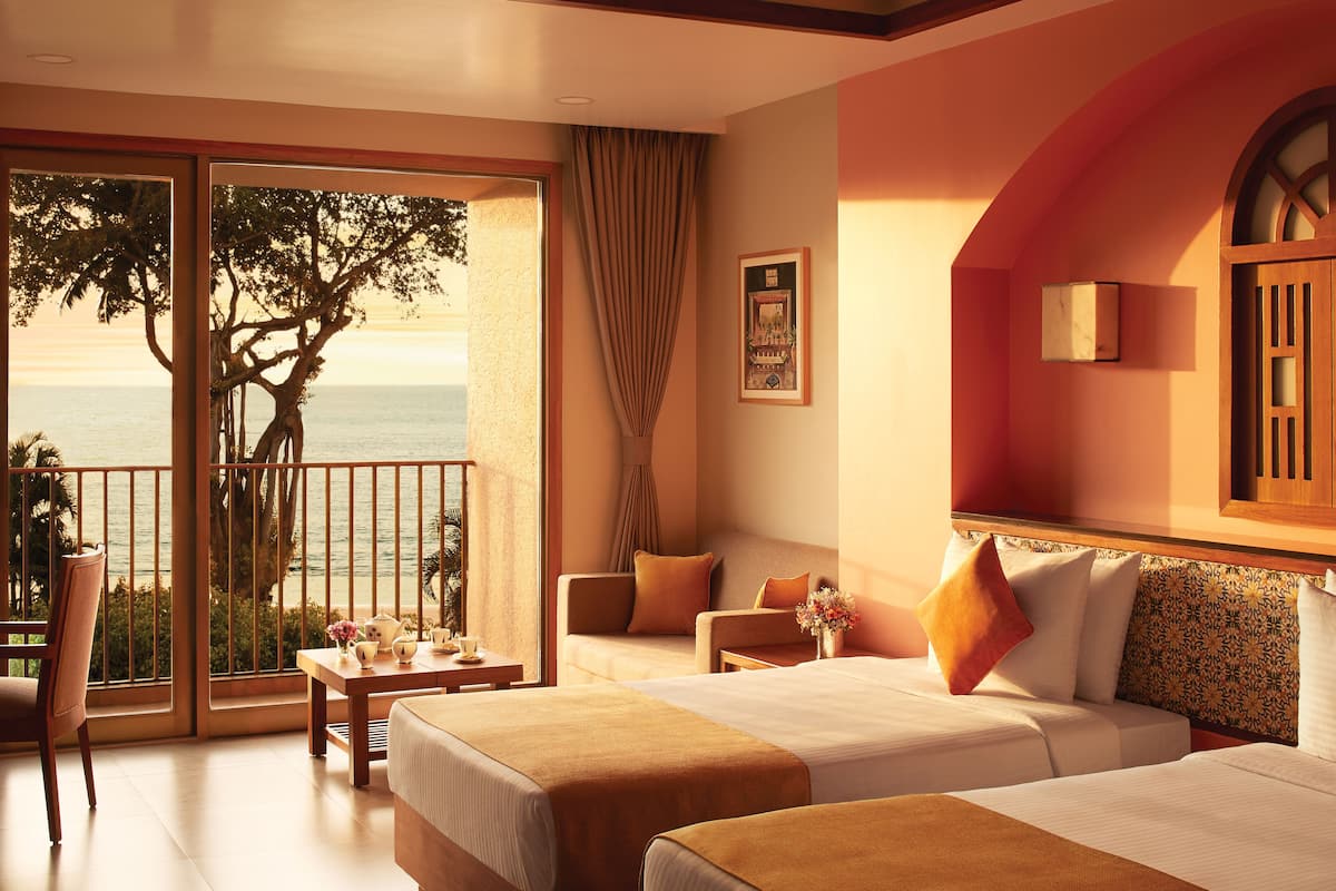 luxury room, 2 single beds, sea view | view from room