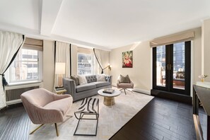 Suite, 1 Bedroom (Balcony) | Living room - The Lexington Hotel, Autograph Collection (New York)