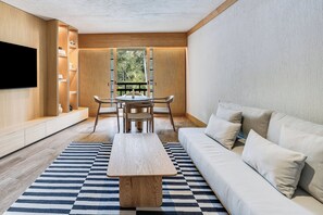 65-inch Smart TV with cable channels