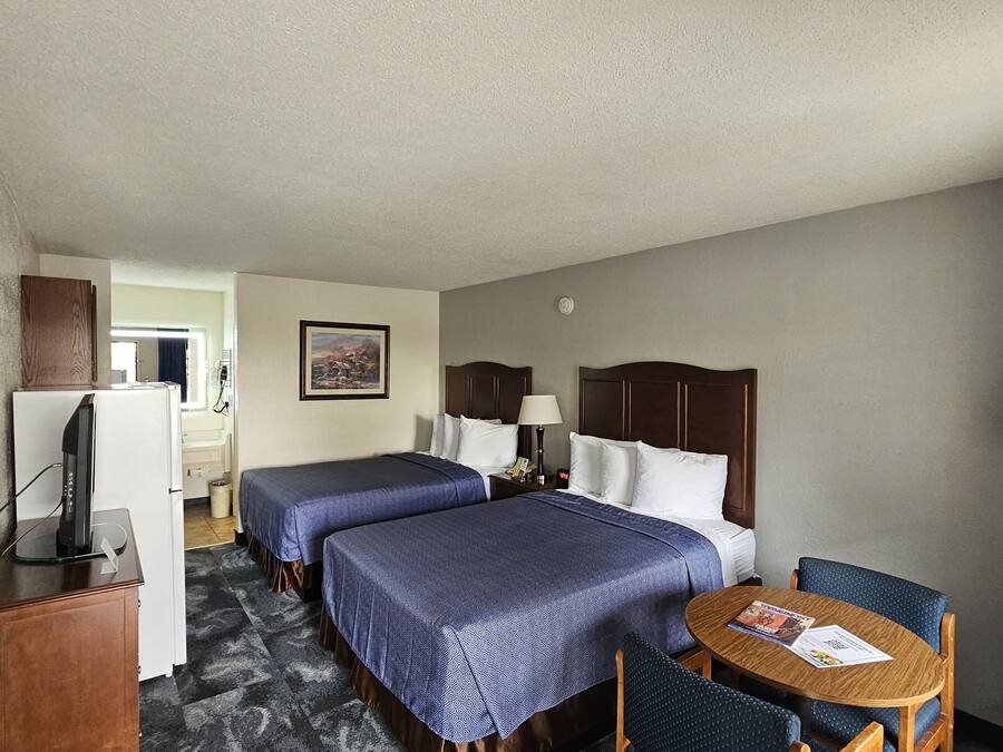 Desk, blackout curtains, iron/ironing board, free WiFi