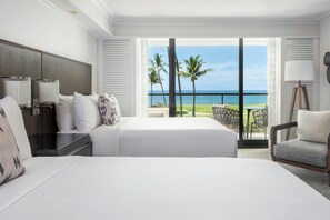 Premium-Zimmer, 2 Queen-Betten, Meerblick (Balcony) | Pillowtop-Betten, Zimmersafe, Schreibtisch, Bügeleisen/Bügelbrett
