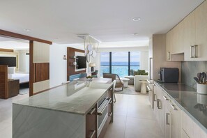 Villa, 1 chambre, en front de mer | Salle de séjour