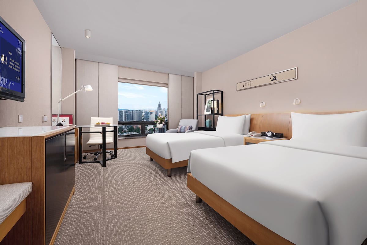 Superior Twin kamer | 1 slaapkamer, luxe beddengoed, donzen dekbedden, een minibar