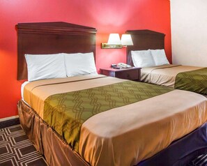 Een bureau, gratis extra bedden, gratis wifi, beddengoed