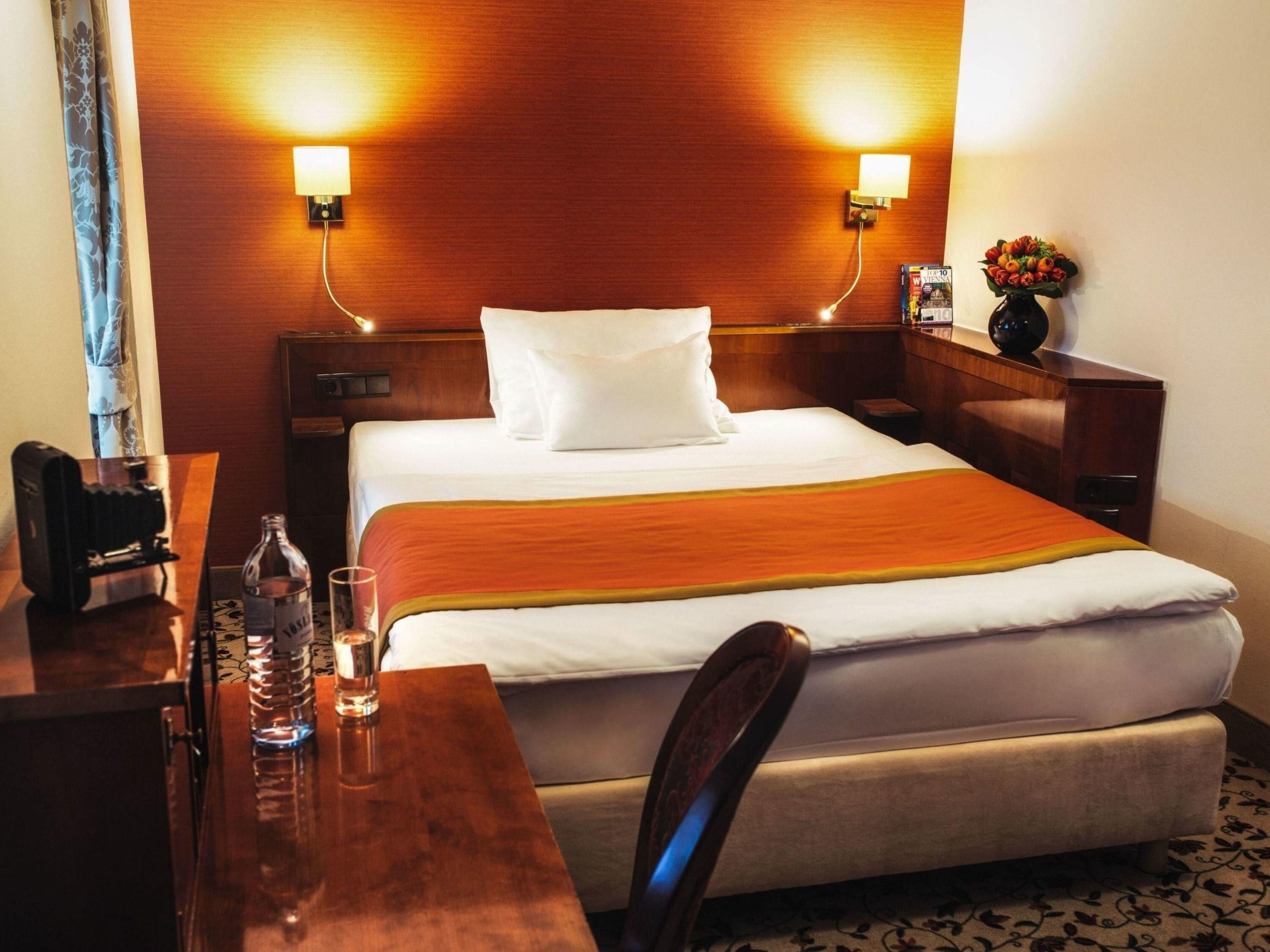 Premium bedding, minibar, in-room safe, desk