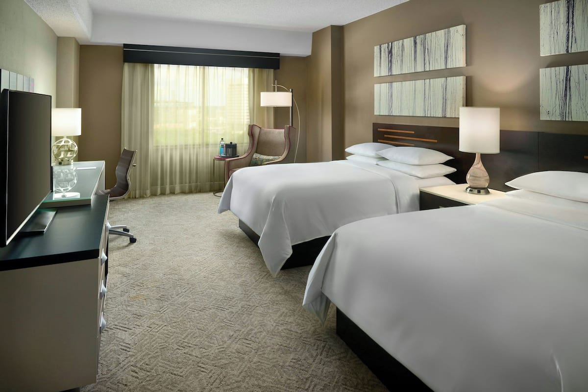 Room, 2 Queen Beds, Non Smoking | 1 bedroom, pillowtop beds, minibar, in-room safe
