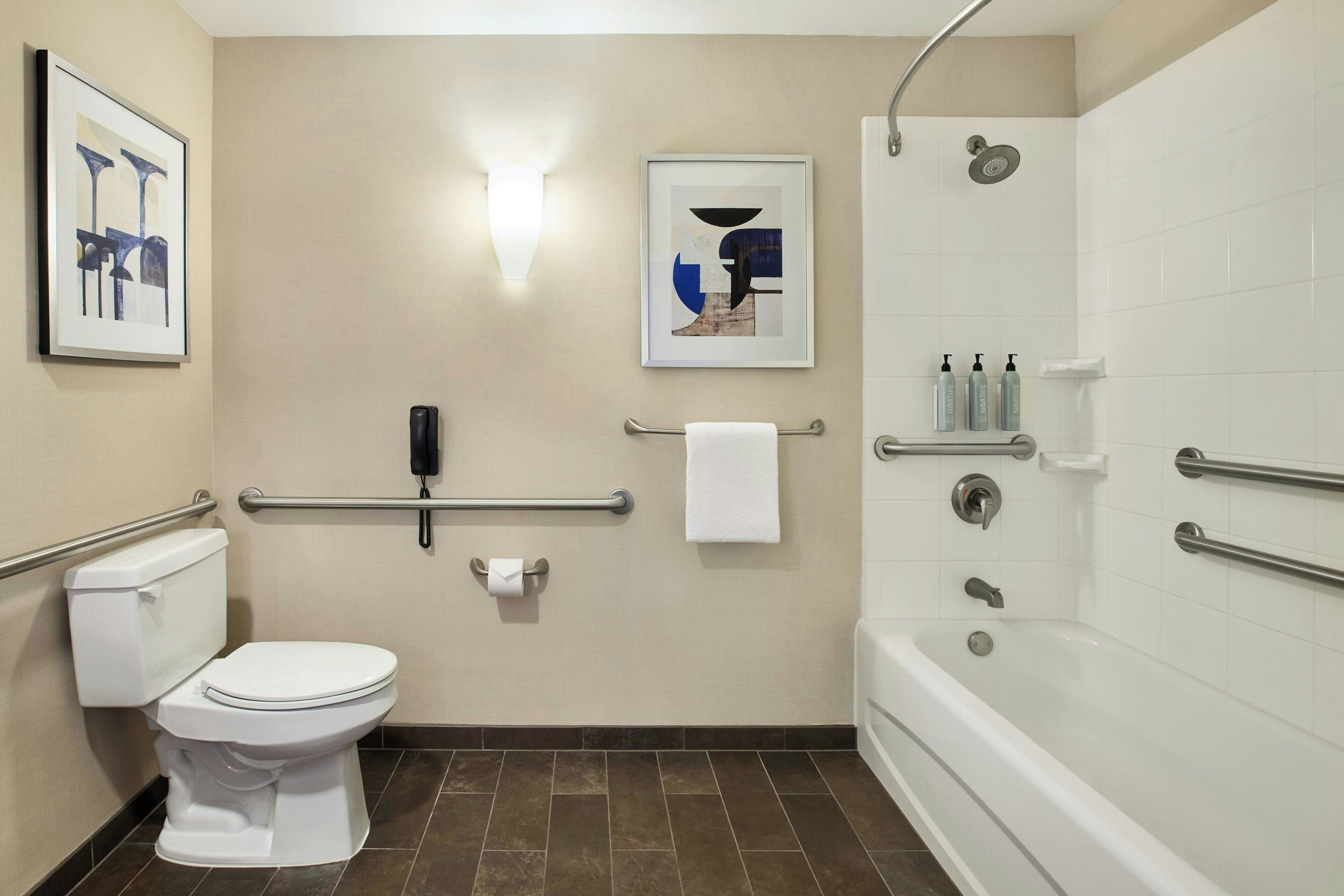 free toiletries, hair dryer, towels, soap