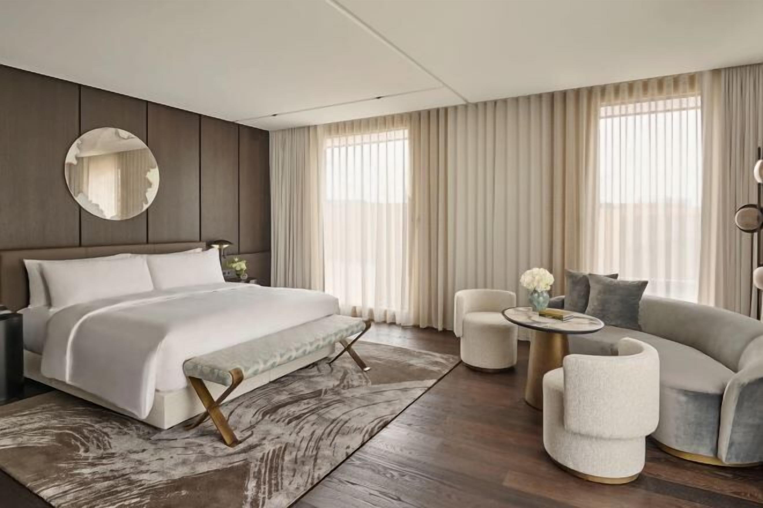 Premium bedding, down duvets, pillow-top beds, free minibar