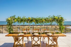 Área de bodas al aire libre