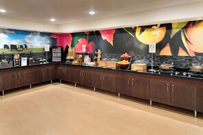 Free daily self-service breakfast 