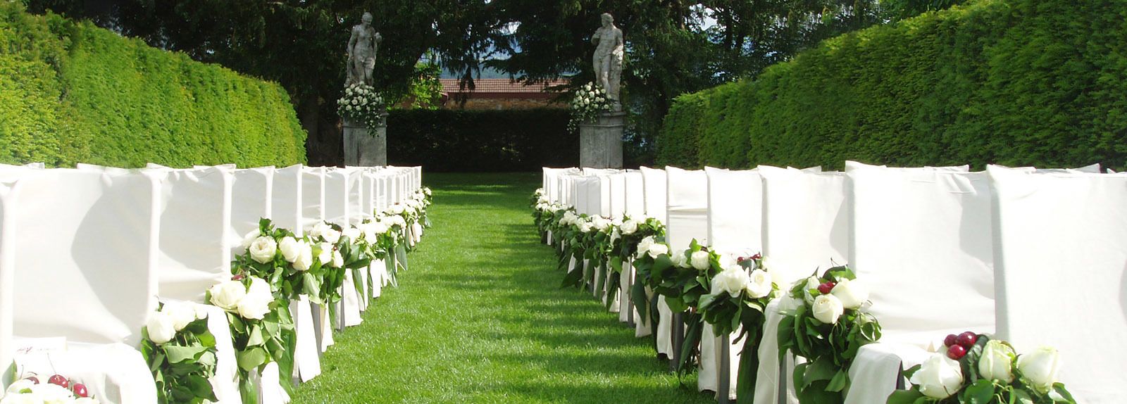outdoor wedding area