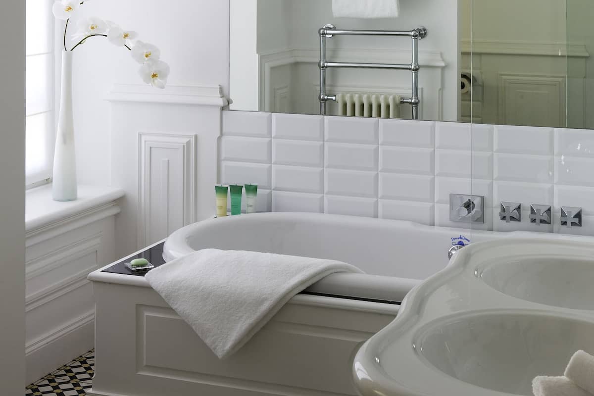 free toiletries, hair dryer, bathrobes, slippers