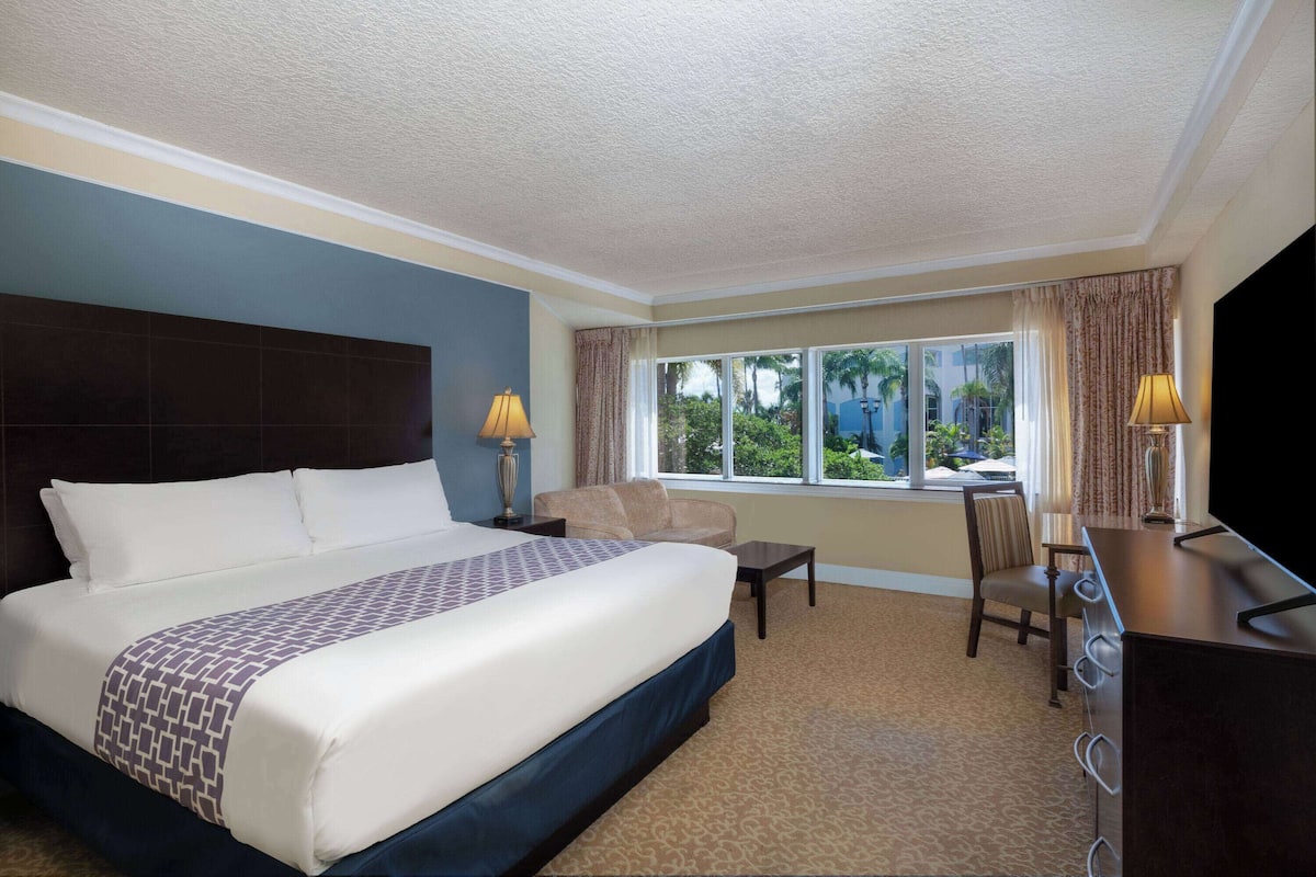 Premium bedding, down duvets, pillow-top beds, in-room safe