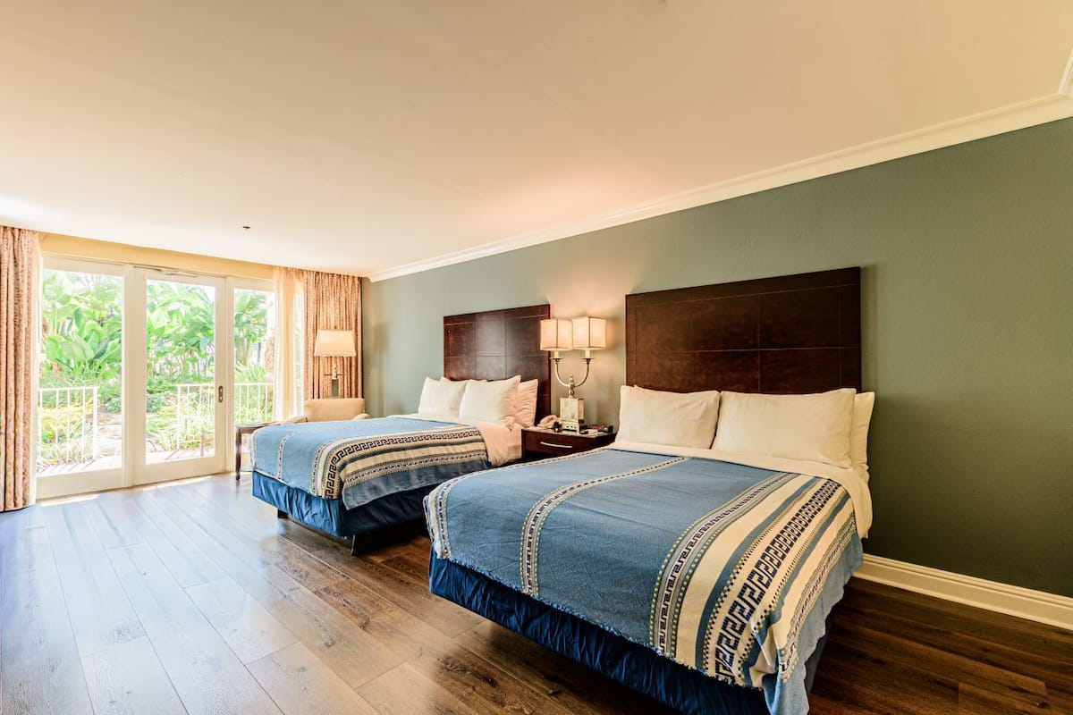 Room, 2 Queen Beds, Non Smoking, Poolside | Premium bedding, down duvets, pillow-top beds, in-room safe